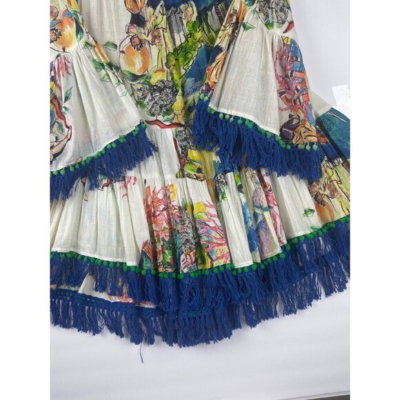 Antica Santoria women's flouncy top one size beautiful colors vacation cruise - Picture 16 of 16